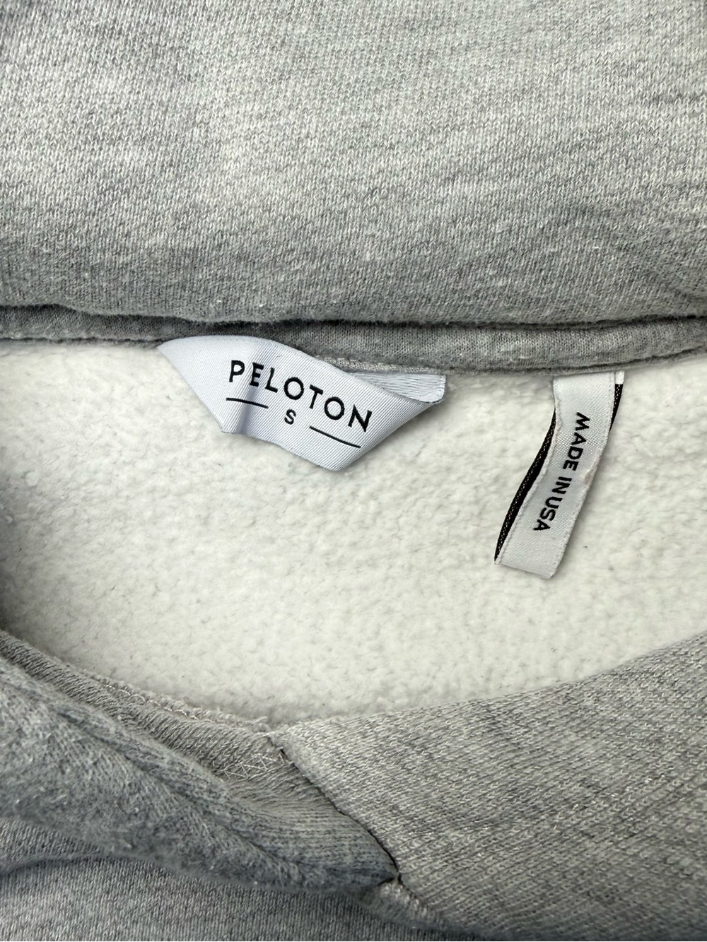 Peloton Limited Edition "Boob Check" Grey Hoodie Sweatshirt - Picture 6 of 10